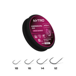 NYTRO NTO4 COMMERCIAL ELŐKÖTÖTT SZAKÁLLAS ELŐKE 20 CM 12/0,13MM