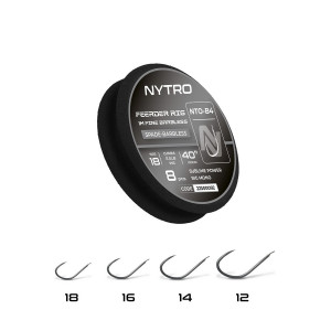 NYTRO NTO4 FINE FEEDER ELŐKÖTÖTT SZAKÁLL NÉLKÜLI ELŐKE 100 CM 12/0,15MM
